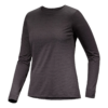 Taema Crew Neck Long Sleeve T-Shirt "Black"