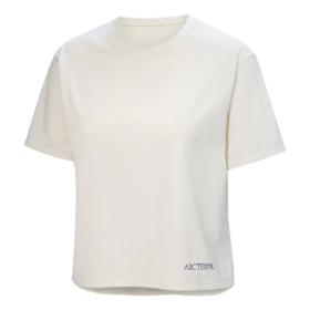 Taema Crop Logo T-Shirt "White"